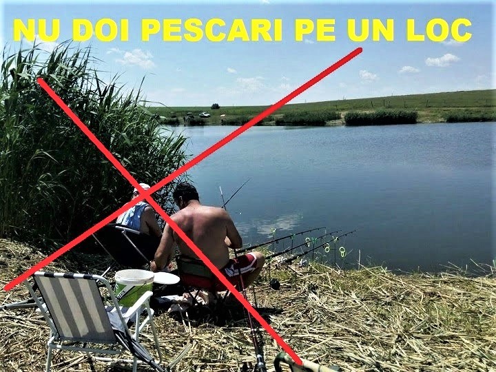 NU este permis pescuitul a doua pesrsoane pe acelasi loc pe Lacul Boteni 1